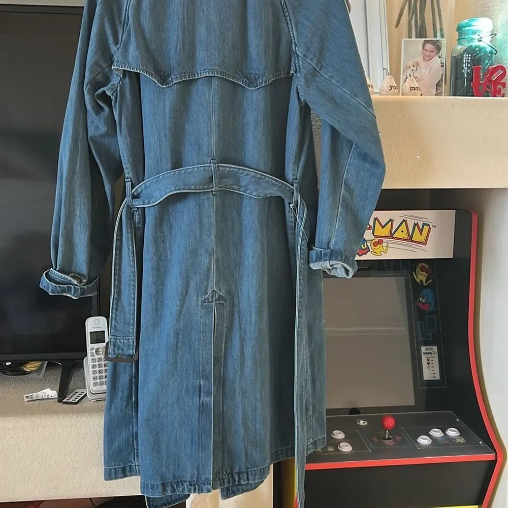 NWT Black Label Lauren Ralph Lauren
Denim Trench Coat - Picture 9 of 10